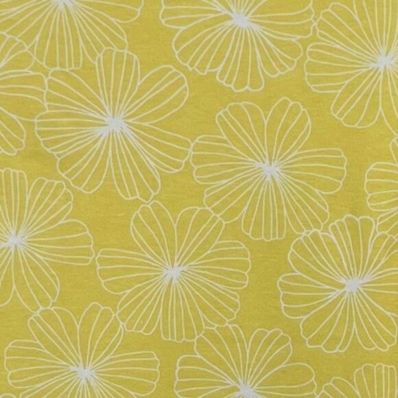 Blair 3/4 Sleeve Top Womens PS Petite Small Yellow New Floral Button Shoulder - Picture 5 of 7